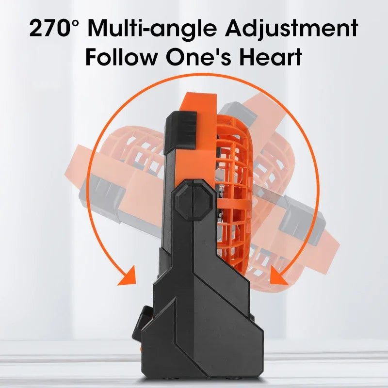 Camping Fan for Tent Fan Rechargeable Fan Portable Fan Battery Powered Fan 7800Mah for Desk Fan with LED Lantern Fan