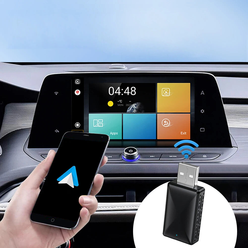 2 in 1 Android Auto Wireless Adapter & Wireless Carplay Adapter Plug & Play Car