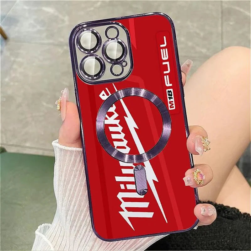 Multi-Color Magnetic Milwaukee Mobile Phone Case for Iphone 16 15 14 13 12 11 Pro Max plus Luxury Shockproof Protection Cellphone Cover