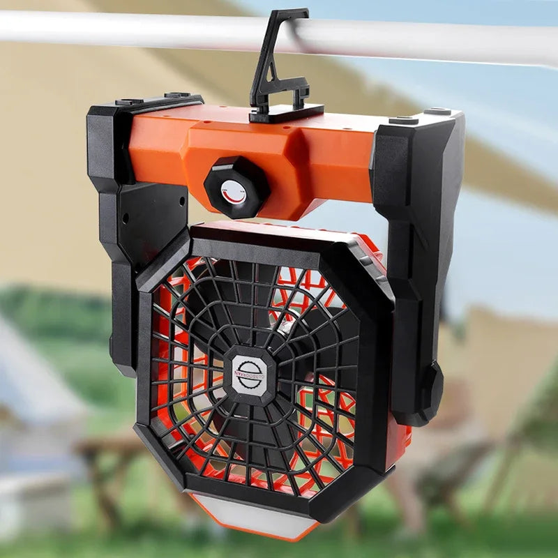 Camping Fan for Tent Fan Rechargeable Fan Portable Fan Battery Powered Fan 7800Mah for Desk Fan with LED Lantern Fan